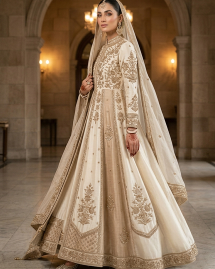 Aurum Royale – Mughal-Inspired Luxury Modest Bridal Gown