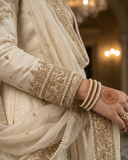 Aurum Royale – Mughal-Inspired Luxury Modest Bridal Gown