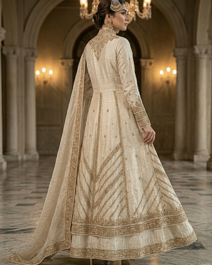 Aurum Royale – Mughal-Inspired Luxury Modest Bridal Gown
