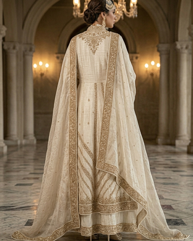 Aurum Royale – Mughal-Inspired Luxury Modest Bridal Gown