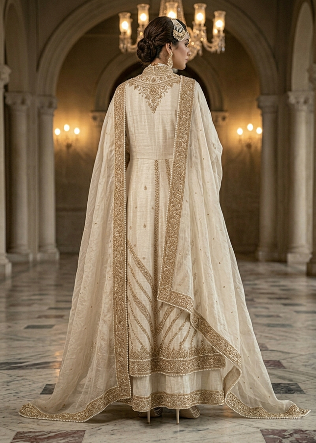 Aurum Royale – Mughal-Inspired Luxury Modest Bridal Gown