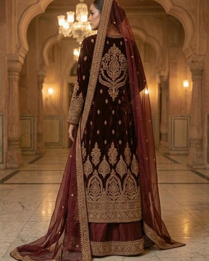 Gul-i-Mughal | Modest Couture Coat Dress Ensemble