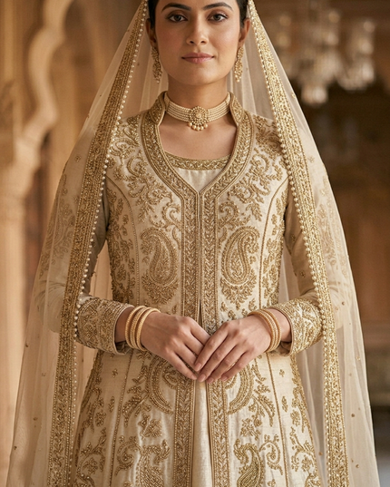 Imperial Mughal Angrakha Bridal Ensemble