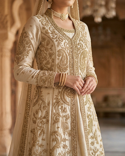 Imperial Mughal Angrakha Bridal Ensemble