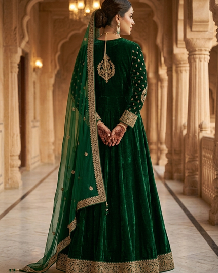 The Emerald Mughal Bridal Angrakha